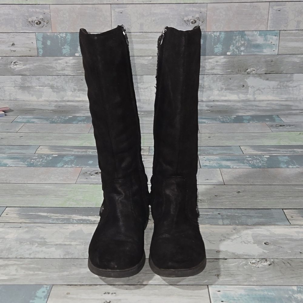 Girls Tall Black Baretraps Boots sz 3